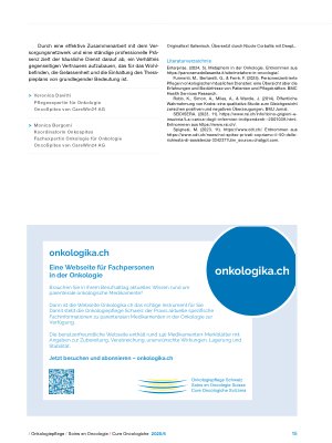 Vorschauseite 3: Modell für die onkologische Betreuung zu Hause