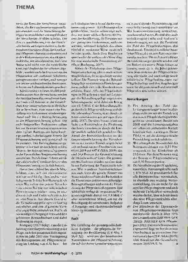 Vorschauseite 3: Die Pflegeversicherung wird 25 Jahre alt - Zeit für eine solidarische Neuausrichtung!