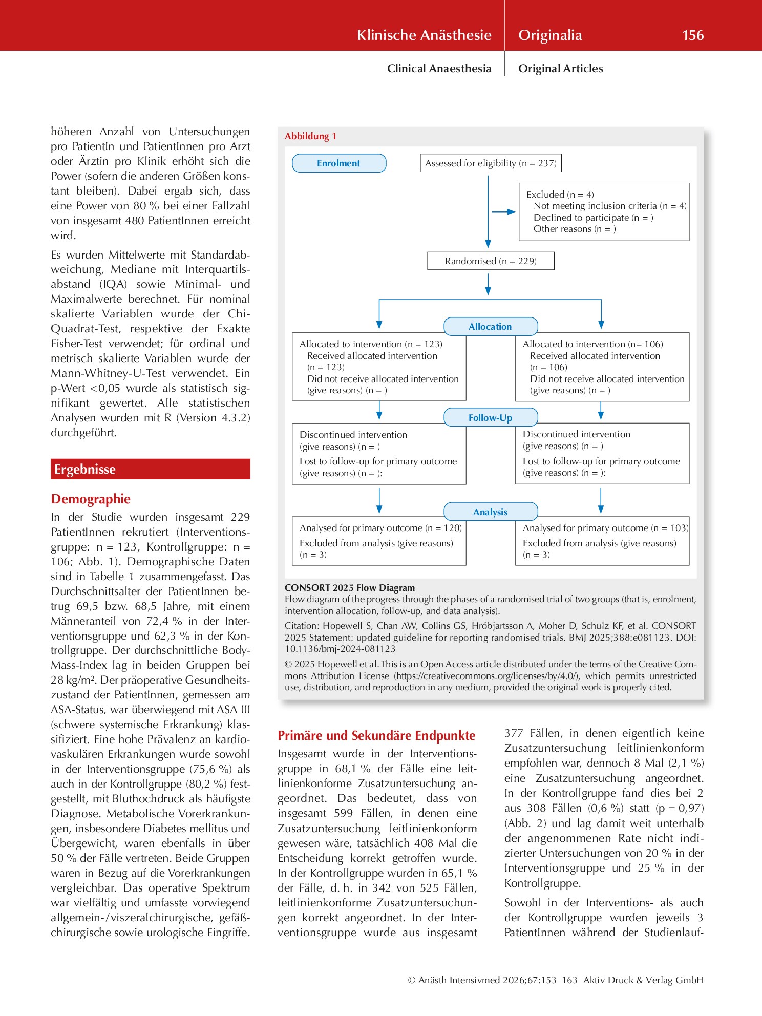 Vorschauseite 4: Der Einsatz einer klinischen Entscheidungsunterstützung für die präoperative Risikoevaluation – eine prospektiv randomisierte Studie (KIPeriOP)