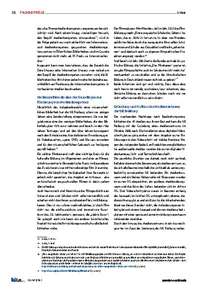 Vorschauseite 4: Medienpraxis als Basis der Medienanalyse Das Konzept des Medienzentrums der UB Freiburg
