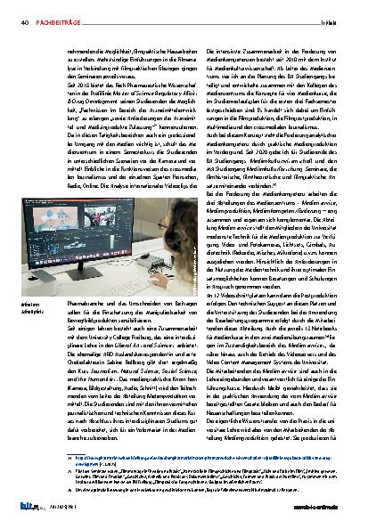 Vorschauseite 6: Medienpraxis als Basis der Medienanalyse Das Konzept des Medienzentrums der UB Freiburg