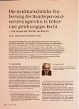 Vorschauseite 1: Die strukturrechtliche Einbettung des Bundespersonalvertretungsrechts in höherund gleichrangiges Recht.