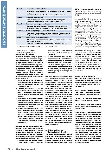 Vorschauseite 2: Evidenzbasierte Prävention für mentale Gesundheit über die Lebensspanne Reduktion psychischer Erkrankungen als Ziel des DZPP
