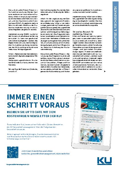 Vorschauseite 3: Evidenzbasierte Prävention für mentale Gesundheit über die Lebensspanne Reduktion psychischer Erkrankungen als Ziel des DZPP