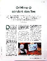Vorschauseite 2: OriHime-D serviert den Tee.