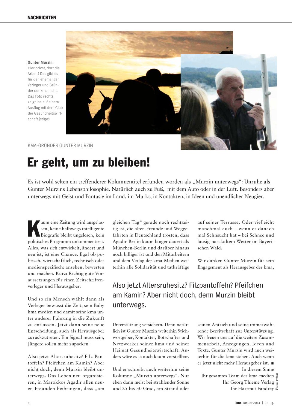 Vorschauseite 1: Er geht, um zu bleiben!