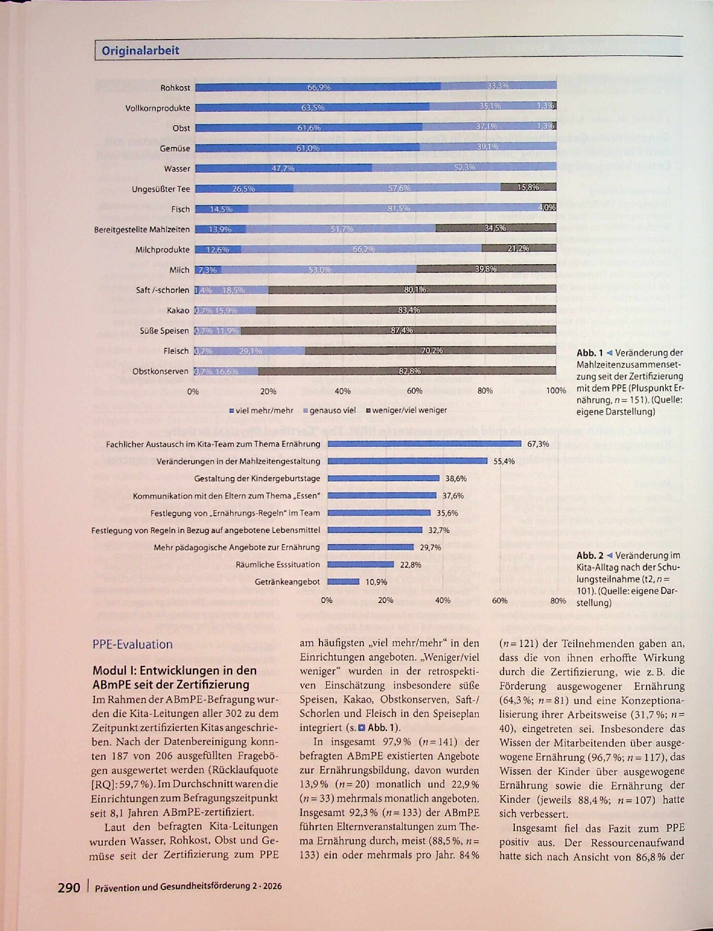 Vorschauseite 4: Ganzheitliche Gesundheitsförderung in Kitas in NRW. Der „Anerkannte Bewegungskindergarten mit dem Pluspunkt Ernährung“ und das Zusatzmodul „Seelische Gesundheit“: Evaluationsergeb…