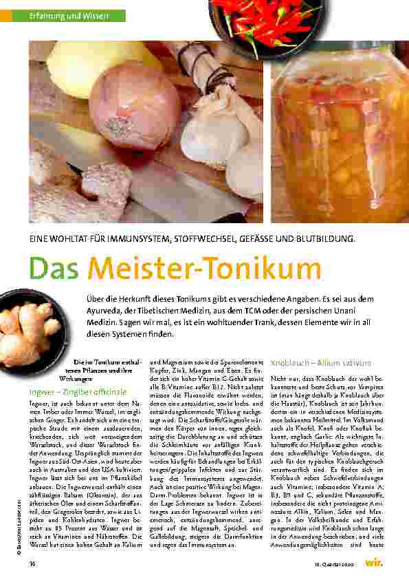 Vorschauseite 1: Das Meister-Tonikum