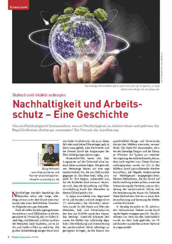 Vorschauseite 1: Einfach und ehrlich anfangen: Nachhaltigkeit und Arbeitsschutz – Eine Geschichte