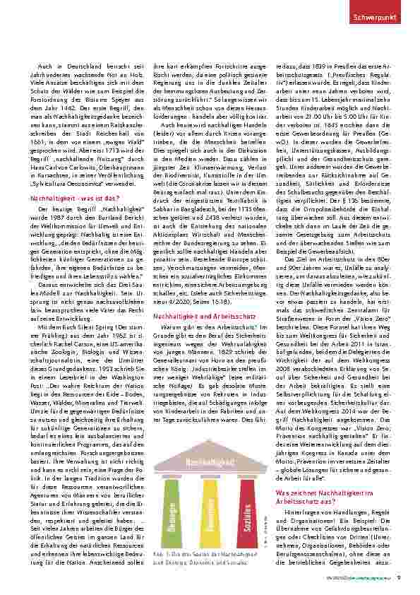 Vorschauseite 2: Einfach und ehrlich anfangen: Nachhaltigkeit und Arbeitsschutz – Eine Geschichte