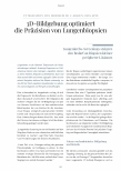 Vorschauseite 1: 3D-Bildgebung optimiert die Präzision von Lungenbiopsien.