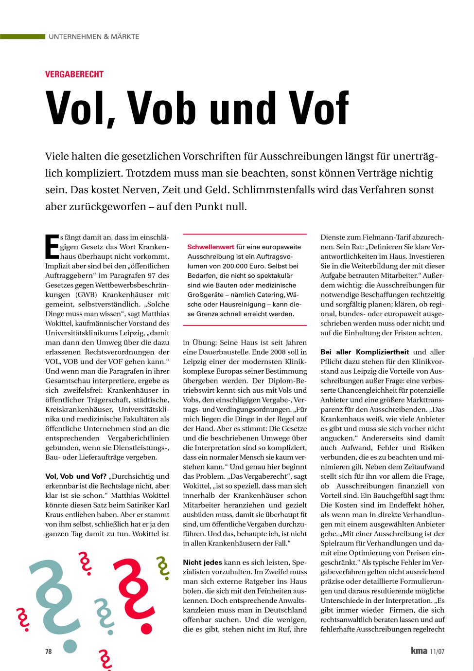 Vorschauseite 1: Vol, Vob und Vof