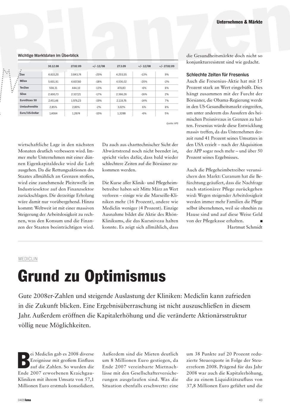 Vorschauseite 1: Grund zu Optimismus