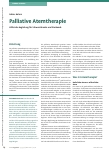 Vorschauseite 1: Palliative Atemtherapie - Hilfreiche Begleitung für Schwerstkranke und Sterbende