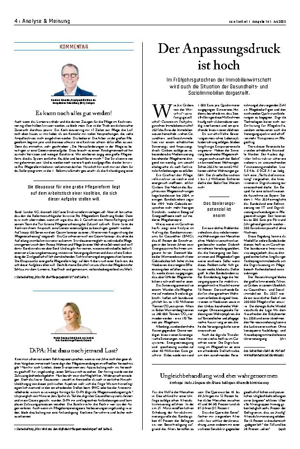 Vorschauseite 1: Der Anpassungsdruck ist hoch