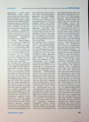 Vorschauseite 6: Zum Widerruf der Berufserlaubnis wegen Unzuverlässigkeit nach sexuellem Missbrauch und Tatleugnung