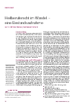 Vorschauseite 1: Heilberufsrecht im Wandel – eine Bestandsaufnahme