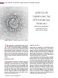 Vorschauseite 1: COVID-19-Infektionen bei HIV-infizierten Patienten - Gibt es Besonderheiten?