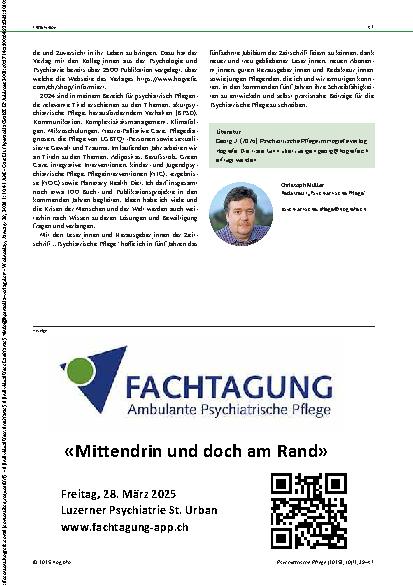 Vorschauseite 3: „Happy Birthday – Psychiatrische Pflege“