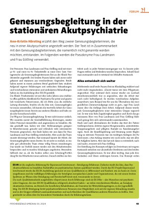 Vorschauseite 1: Genesungsbegleitung in der stationären Akutpsychiatrie