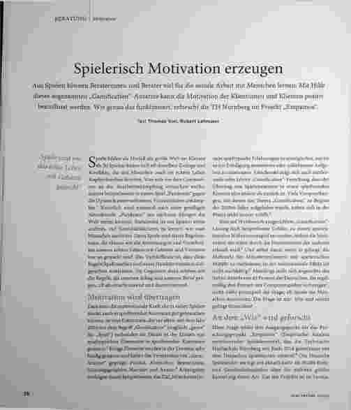 Vorschauseite 1: Spielerisch Motivation erzeugen