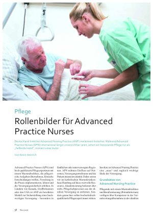 Vorschauseite 1: Pflege Rollenbilder für Advanced Practice Nurses