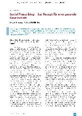 Vorschauseite 1: Social Prescribing - das Rezept für eine gesunde Gesellschaft