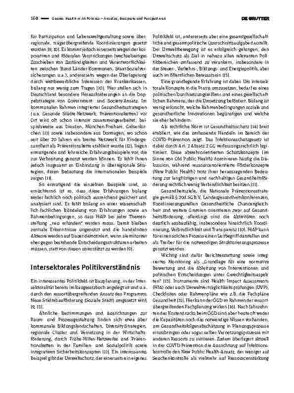 Vorschauseite 2: Health in All Policies – Ansätze, Beispiele und Perspektiven