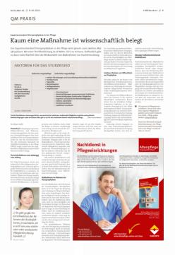 Vorschauseite 1: Kaum eine Maßnahme ist wissenschaftlich belegt.