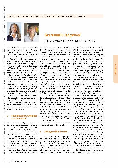 Vorschauseite 1: Grammatik ist genial.