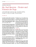 Vorschauseite 1: Mr. Paul Brunton – Pionier und Visionär des Yoga