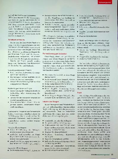 Vorschauseite 2: Befragung der Mitarbeitenden zur Auswahl von PSA Was und wie muss man fragen?