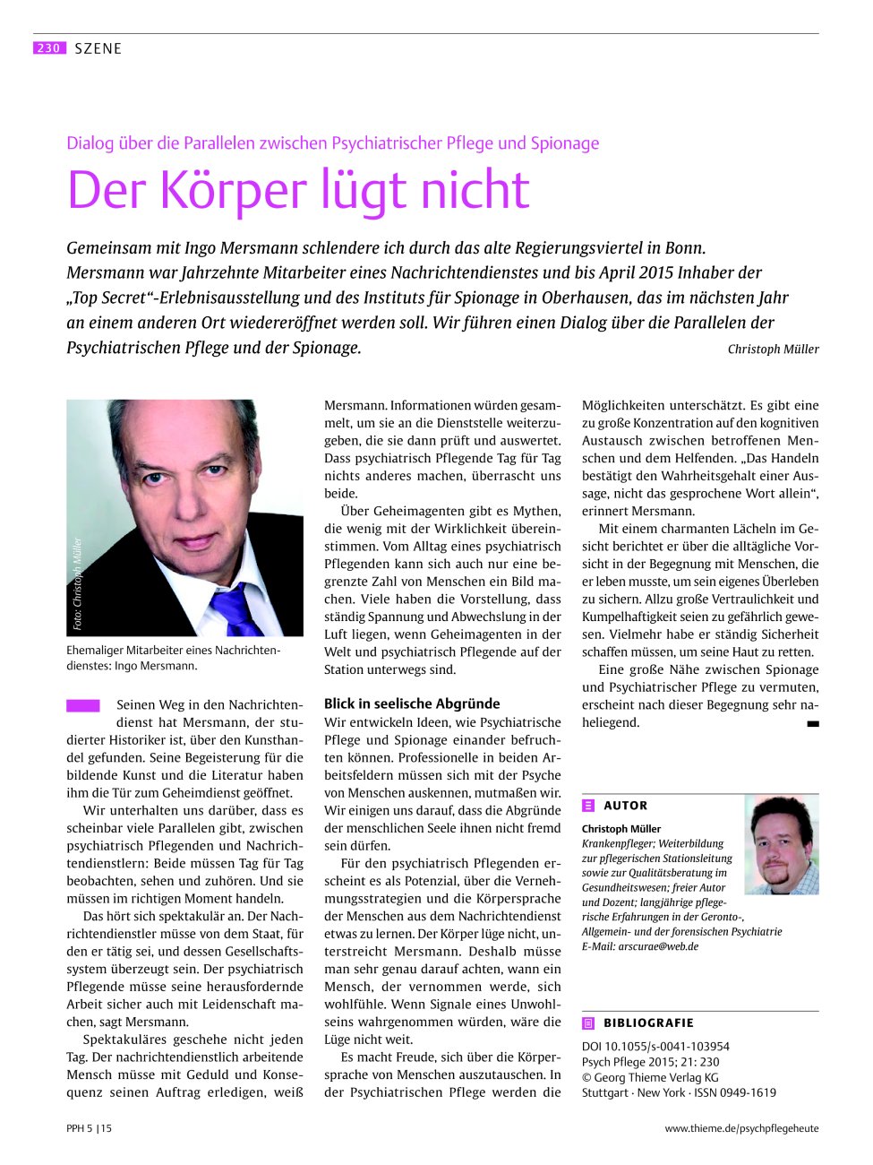 Vorschauseite 1: Der Körper lügt nicht