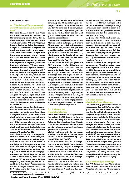 Vorschauseite 4: „…plötzlich gibt es das Puzzleteil…" – zur pflegefachlichen Einschätzung von Pflegebedürftigkeit im ambulanten Setting