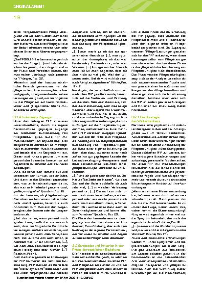Vorschauseite 5: „…plötzlich gibt es das Puzzleteil…" – zur pflegefachlichen Einschätzung von Pflegebedürftigkeit im ambulanten Setting