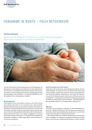Vorschauseite 1: Hebamme in Rentefrüh mitdenken