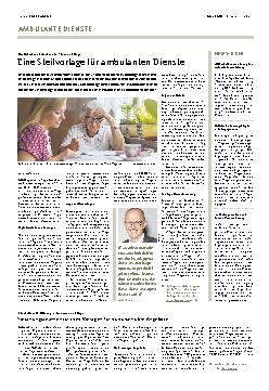 Vorschauseite 1: Eine Steilvorlage für ambulante Dienste