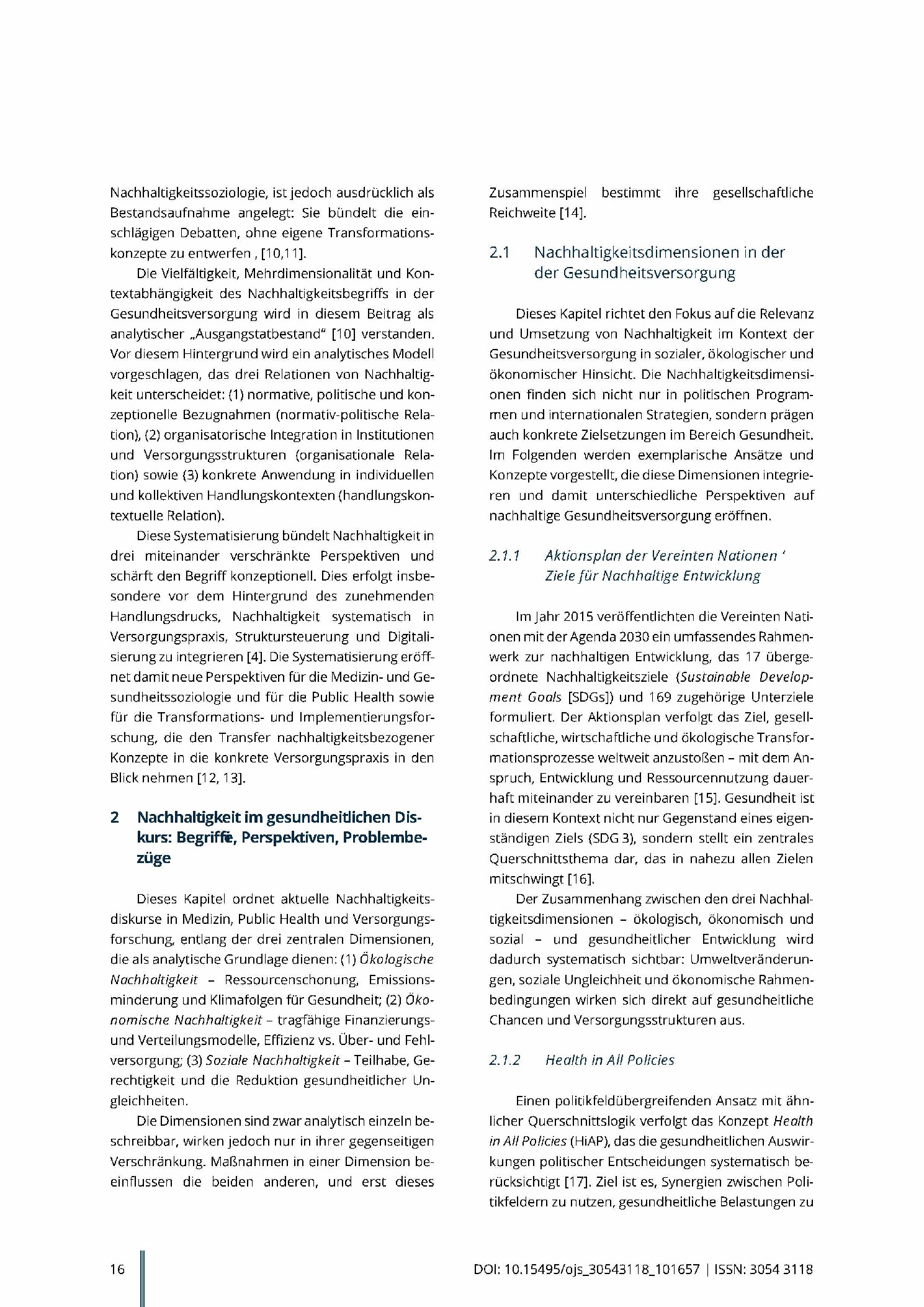 Vorschauseite 2: Dimensionen und Relationen von Nachhaltigkeit in der Gesundheitsversorgung: Ein Beitrag zur Soziologie der Nachhaltigkeit