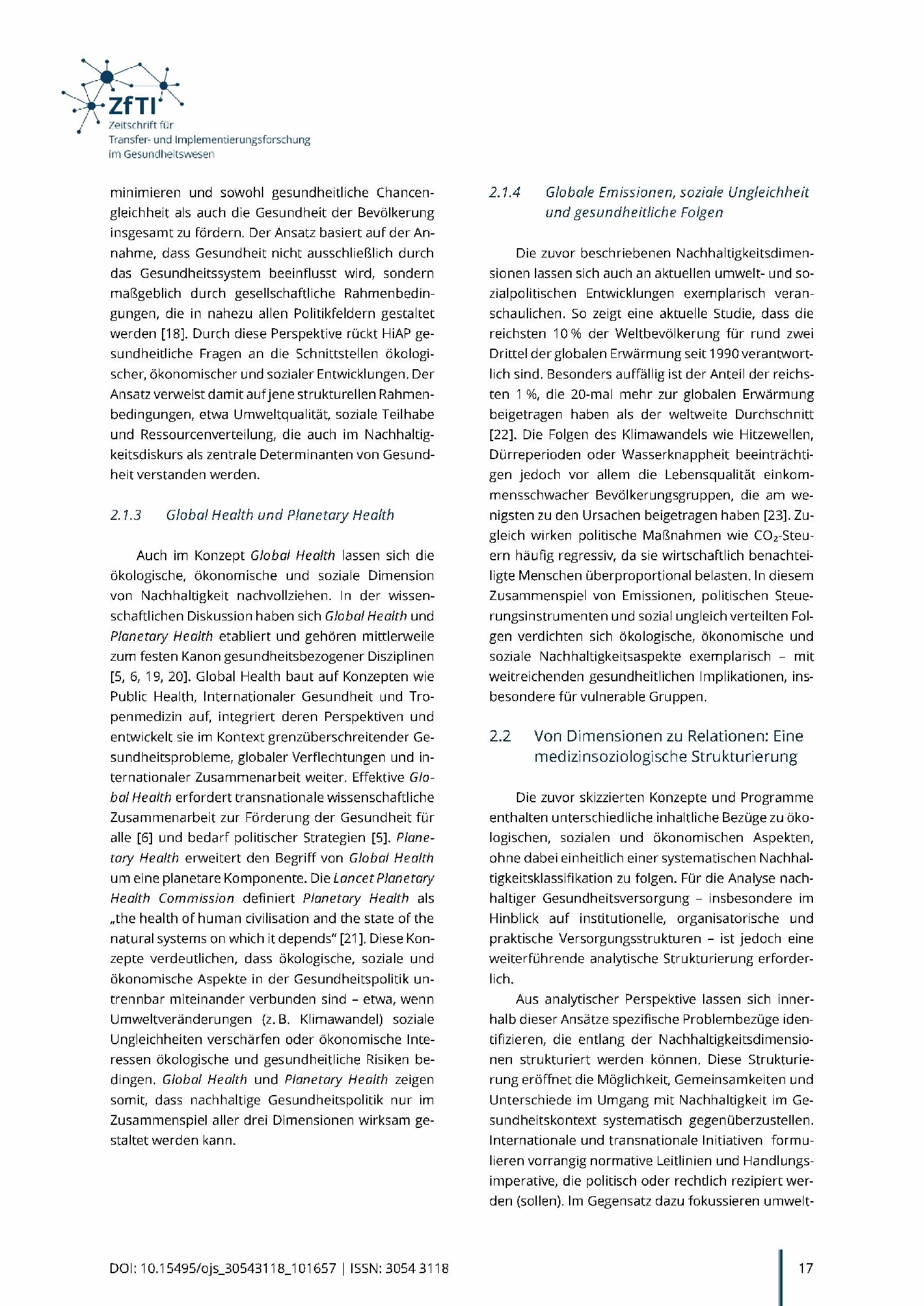 Vorschauseite 3: Dimensionen und Relationen von Nachhaltigkeit in der Gesundheitsversorgung: Ein Beitrag zur Soziologie der Nachhaltigkeit