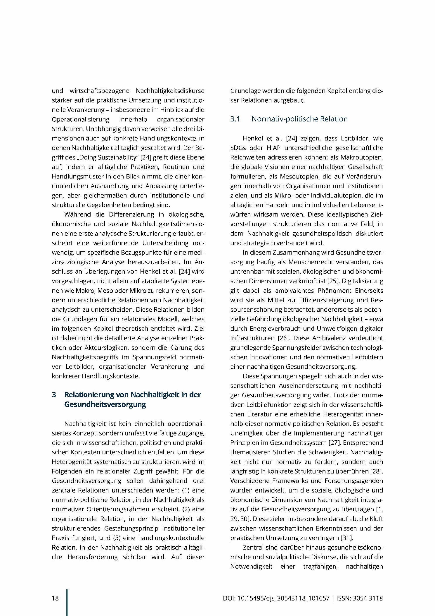 Vorschauseite 4: Dimensionen und Relationen von Nachhaltigkeit in der Gesundheitsversorgung: Ein Beitrag zur Soziologie der Nachhaltigkeit