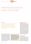 Vorschauseite 1: Professionalisierung durch Autonomie?