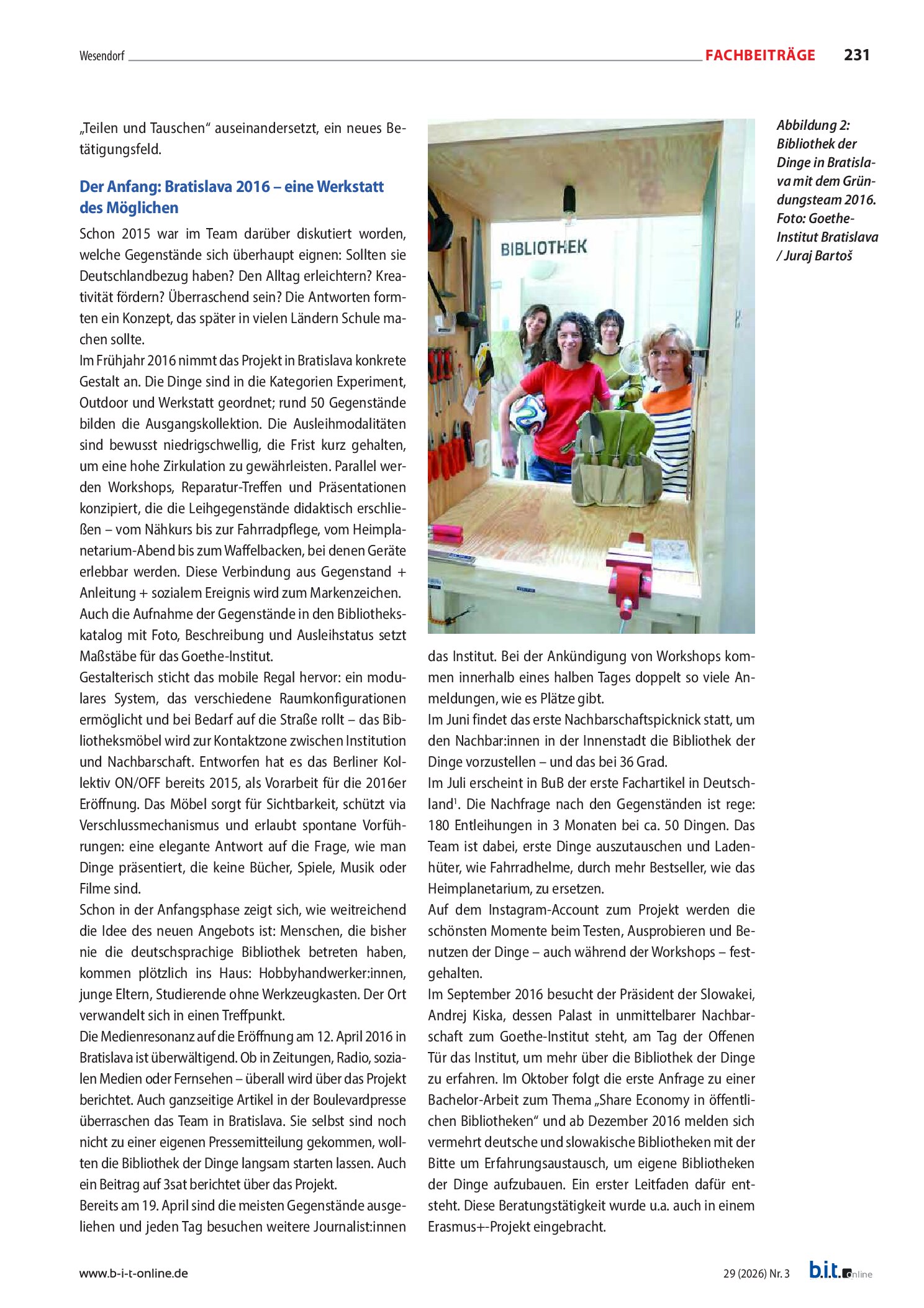 Vorschauseite 2: Bibliotheken der Dinge im Goethe-Institut – Zehn Jahre geteilte Praxis (2016–2026)