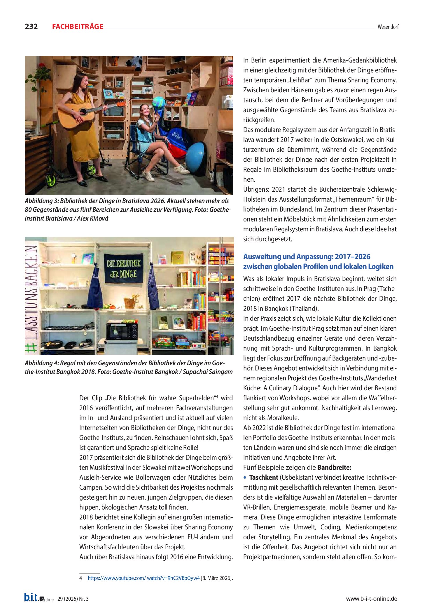 Vorschauseite 3: Bibliotheken der Dinge im Goethe-Institut – Zehn Jahre geteilte Praxis (2016–2026)