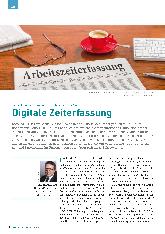 Vorschauseite 1: Serie Arbeitssicherheit und Datenschutz Teil 5 Digitale Zeiterfassung
