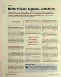 Vorschauseite 1: Heime müssen taggenau abrechnen.