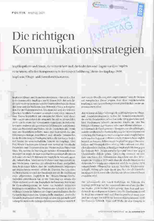 Vorschauseite 1: Die richtigen Kommunikationsstrategien
