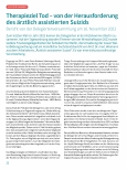 Vorschauseite 1: Therapieziel Tod - von der Herausforderung des ärztlich assistierten Suizids