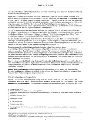 Vorschauseite 2: Rechtliche Herausforderungen und Haftungsrisiken für Banken und rechtliche Betreuer bei der Vermögensanlage und bei Darlehensgeschäften