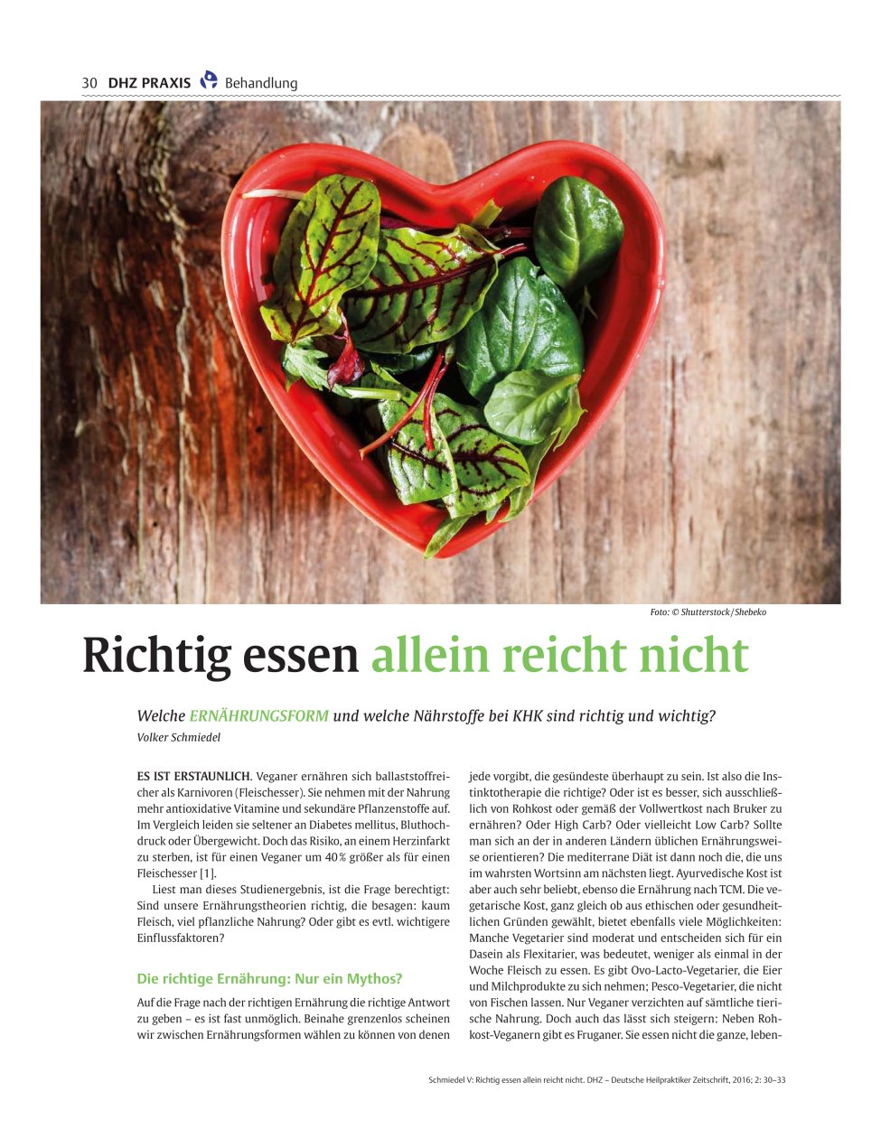 Vorschauseite 1: Richtig essen allein reicht nicht