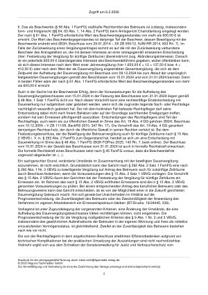 Vorschauseite 2: Zur Dauervergütung